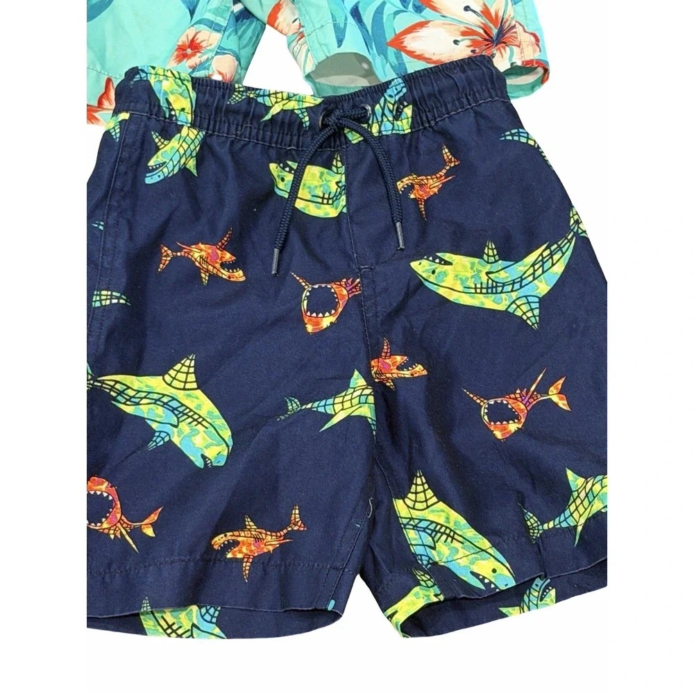 Hanna Andersson  Lands' End Boys 4-5 XS-S Swim Shorts Trunks  6 Piece Bundle Lot